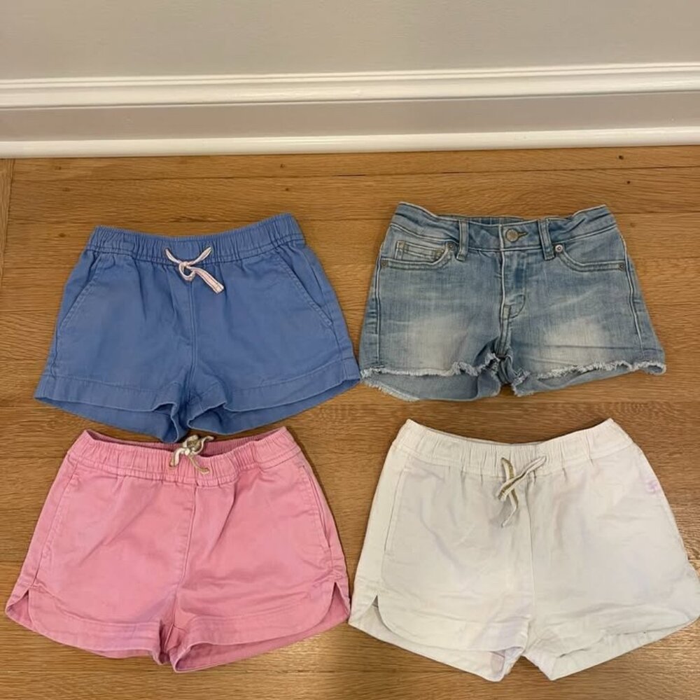 Girls J-Crew Summer Shorts, Bundle of 4 (Size 6)
